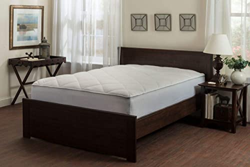 Maxi Twin Extra Long Mattress Pad Fitted | Down Alternative Mattress Cover, 100% Cotton Top, 300 Tc Quilted | Highly Breathable, Full Coverage Bed Mattress Pad | Twin Xl 39X80 (Screeched To 14") #TOP7
