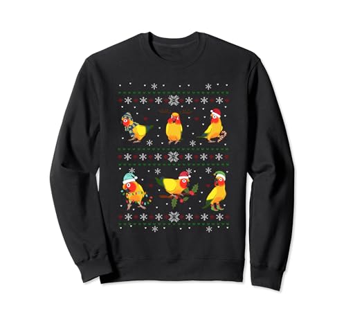 Funny Santa Parrot Decorations Sun Conure Ugly Christmas Sweatshirt