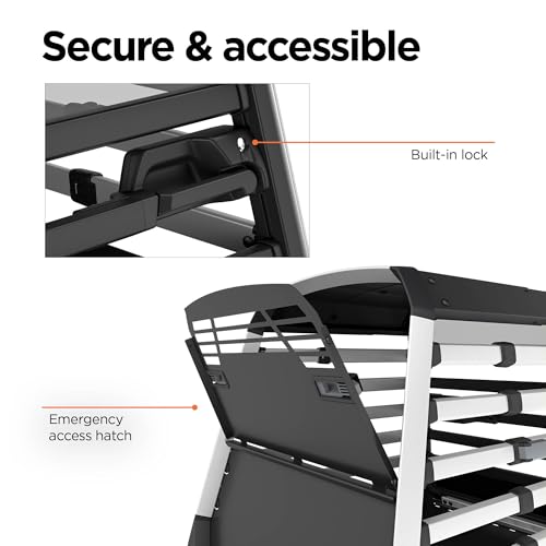 Thule Allax Hundebox, Transportbox Hund, Hundebox für Auto Black/Aluminum S