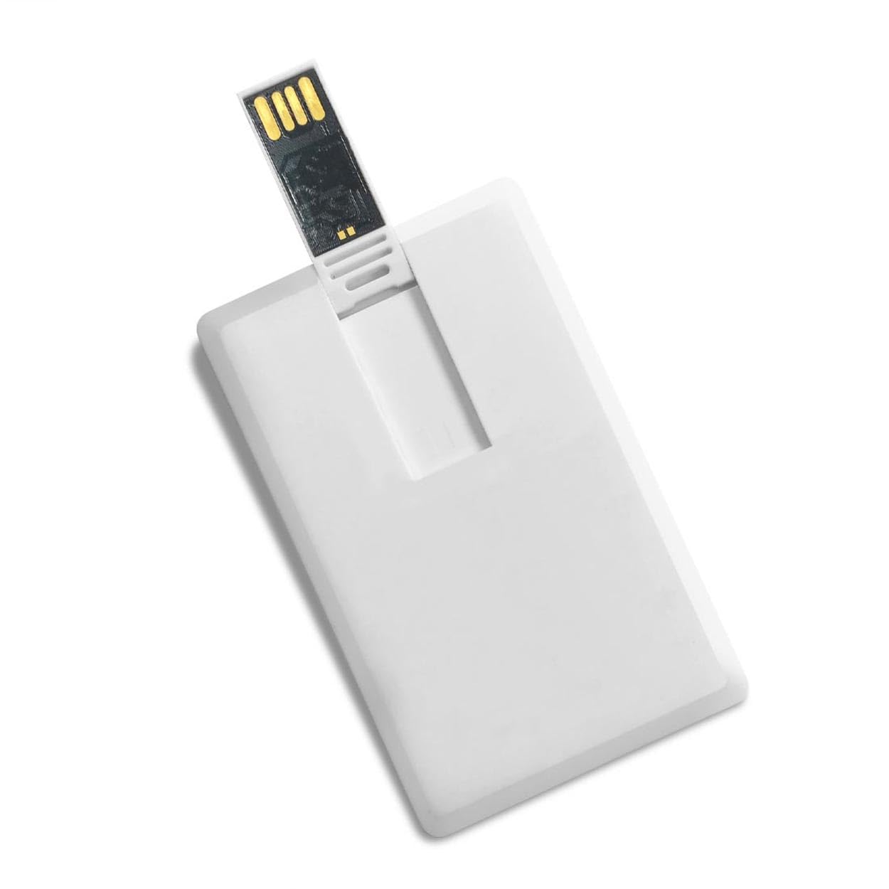 Sonsky Credit Card Shape Simple Pendrive for Data Storage| USB Flash Drive | White (16GB)