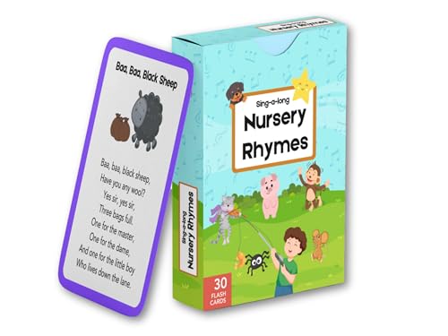 Sing-Alongs Nursery Rhyme Cards, Learning and Educational Toy for Kids, Toddler Flash Cards Musical Rhyme Cards