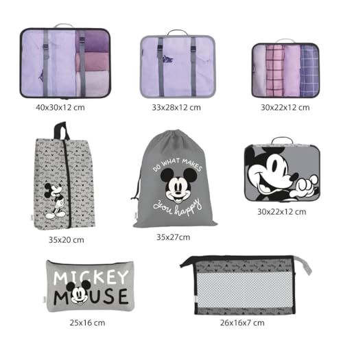Mickey Mouse Travel Organizer 8 Units One Size2