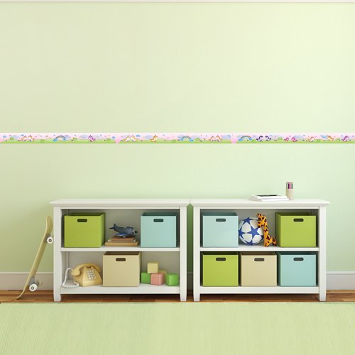 Bordüre Süße Einhörner Länge: 450 cm, selbstklebend, für's Kinderzimmer