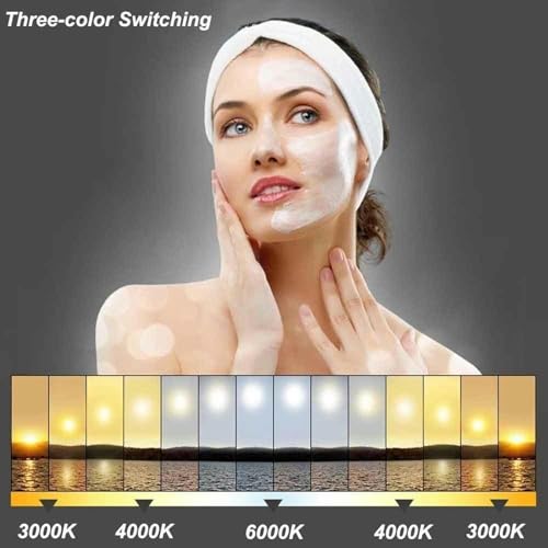 Miroir rétro-éclairé sans cadre à 3 couleurs ajustables pour mur - 7