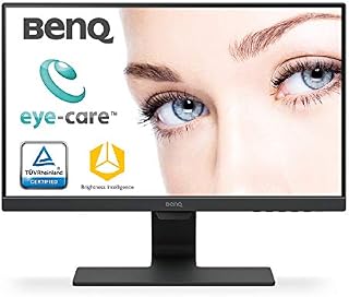 BenQ GW2280 22 Inch 1080p Eye Care LCD Monitor, Anti-Glare, Dual HDMI, B.I. Sensor for Home Office - Black