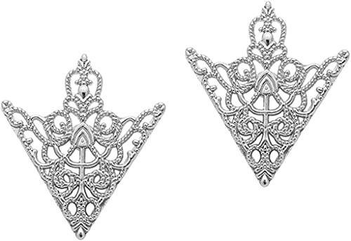 DUUDAH Broches para Camisas Alfileres de Seguridad Broche,Broche Triangular de Metal, alfileres de Solapa for Traje, Camisa, Cuello, Puntas de alfiler, Piezas de decoración de Vestido