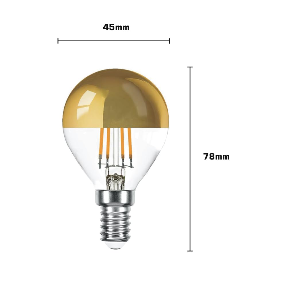 NCC-Licht 10x LED Kopfspiegellampe P45 Tropfen E14 4W Warmweiß 2700K