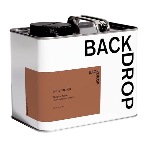 BACKDROP | Premium Interior Paint | Standard Semi Matte, Low Sheen Finish | Self-Priming, Low VOC, Green Wise Certified | GHOST RANCH – Warm terracotta | 0.5 Gallon