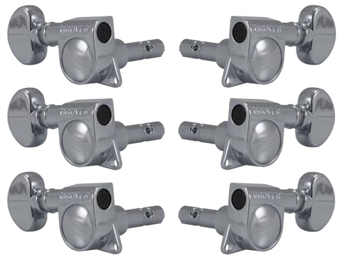 Grover 406C Mini Locking Rotomatic Tuners - 3+3 - Chrome