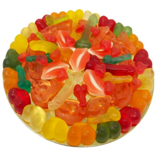 Bonbons aux fruits - Pizza érotique dans un carton à pizza soudé hermétiquement - 500 g