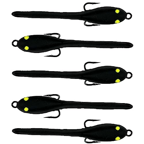 DELONG LURES Tadpole Fishing Lures for Bass, Crappie, Bluegill, Perch, and Trout, Slow Sinking Life...