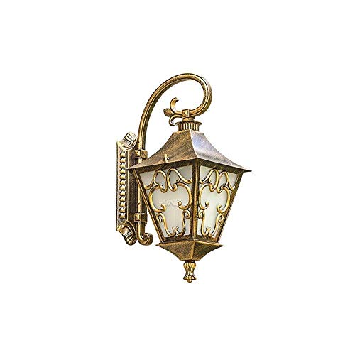 Preisvergleich Produktbild Moderne Außenwandleuchte Veranda Scheinwerfer Glas Aluminiumguss Regendicht Wandleuchte Lampen Laternen Outdoor Korridor Zaun Straßenbeleuchtung E27-A Licht