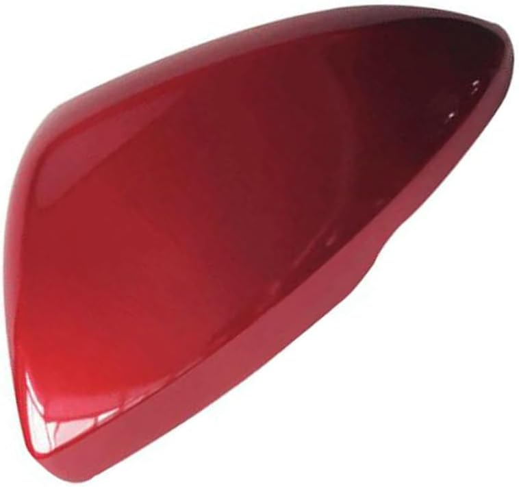 Car Side View Mirror Cover Trim Side Mirror Cap Replacement Compatible with Chevrolet Cruze 2017 2018 2019 (Red, Left (Driver) Side)