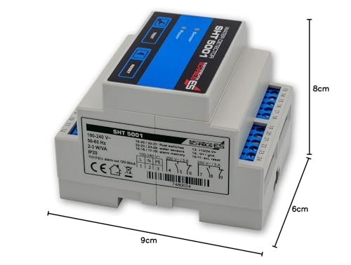 Schabus Wassermelder Hutschiene SHT 5001 mit 2 unabhängigen Meldelinien, made in Germany