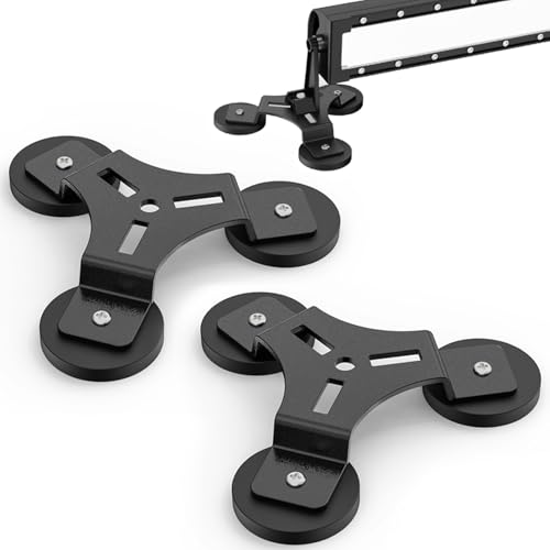 Strong Magnetic Light Bar Mounts, 2Pcs Heavy Duty Light Bar Mount Brackets Universal Magnet Base Mount, Powerful Magnetic Mounting Bracket for Off Road Lamp Roof Lights Fog Lights SUV Truck Jeep