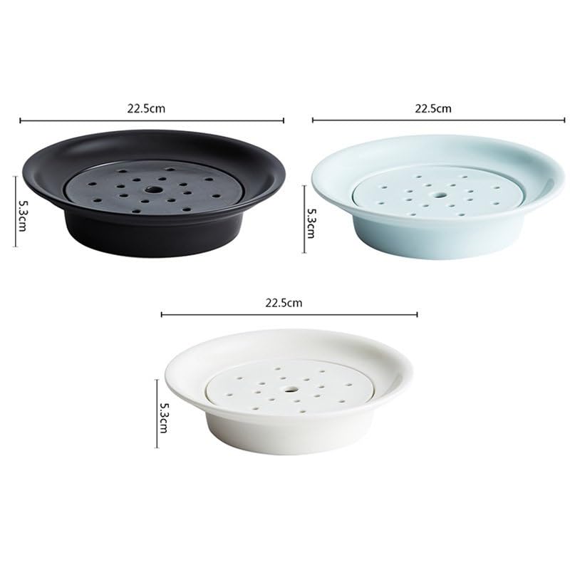 Piatti Cena Piatto di ghiaccio secco in ceramica Ristorante Stoviglie creative Piatto di sushi Piatti di salmone Piatti di sashimi Piatto di ghiaccio domestico Forniture Per Feste(B 9inch)