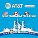 USA CANADA MEXICO AT&T karta SIM | Nieograniczona szybkość danych/połączeń/wiadomości tekstowe | Karta SIM ATT US, Stany Zjednoczone, KANADA, MEKSYCO | Pasuje tylko do iPhone'a i pikseli (21 dni)