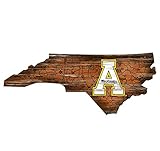 Fan Creations NCAA Appalachian State Mountaineers Unisex Appalachian State Mini Roadmap State Sign, Team Color, 12 inch