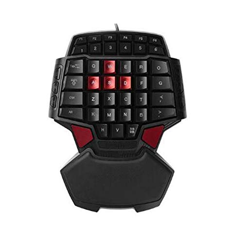 USB Einhändige Gaming Keyboard, Schnell Responsive Gaming Tastatur, Spielbrett Gamer Spiel Tastaturbeleuchtung Spiele Mit Einer Hand for BF3