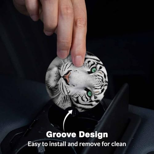 Portavasos de cerámica absorbente para carro 2 piezas miniatura 6