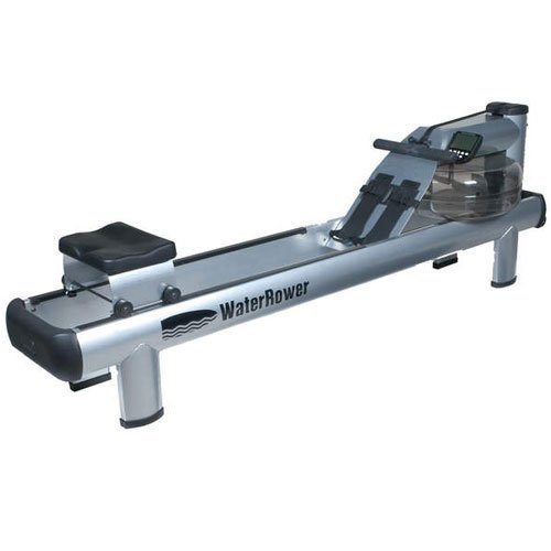Image of WaterRower M1 Rowing Machine with S4 BLE Monitor | USA Made Water Rower | Original Handcrafted Erg Row Machine for Home Use & Gym