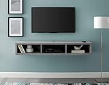 Martin Furniture Floating Tv Console, 60', Stone Gray