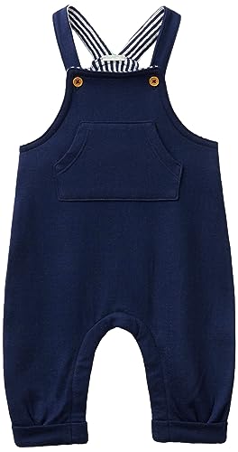 United Colors of Benetton Salopette 32FEAT00P Peto Bebe, BLU Scuro 252, 50 cm para Bebés
