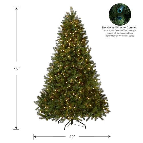 National Tree Company PEDD1-D12-75 Pre-Lit 'Feel Real' Artificial Full Downswept Christmas Tree thumb #4