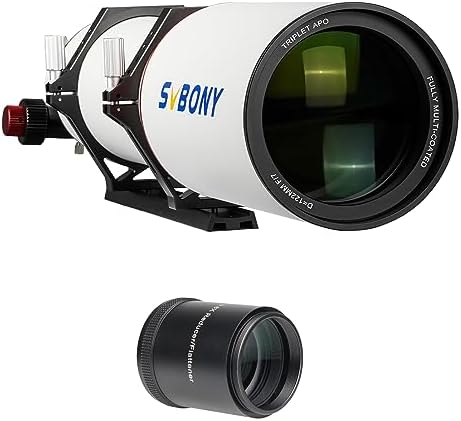 SVBONY SV550 APO Telescope Bundle with SV209 Field Flattener 122mm F7 Triplet Apochromatic Refractor