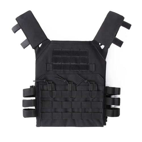 Lishuyeh Gilet Airsoft Gilet de paintball de protection rembourré Léger et respirant Sports de plein air Gilet Molle réglable pour la chasse Entraînement...