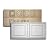 Ceilume 12 pc Stratford Ultra-Thin Feather-Light 2x4 Lay in Ceiling Tiles - for Use in 1" T-Bar Ceiling Grid - Drop Ceiling Tiles (12 Tiles, White)