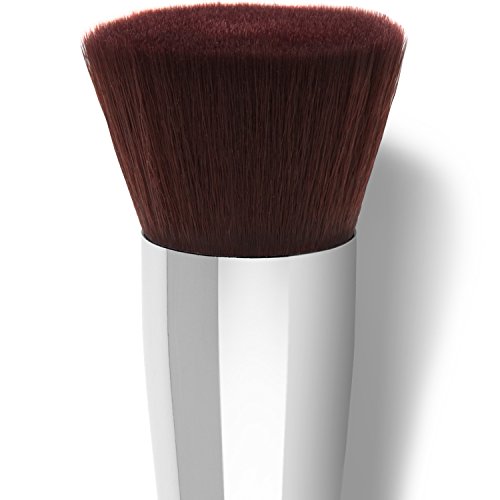 Kabuki Professional Makeup Brush With Big Flat Top For Liquid, Cream Mineral, & Powder Foundation & Face Cosmetics, Quality Design, Carrying Case & E-Book Included, Great For Gifts! #TOP7
