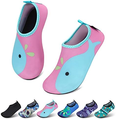 SAGUARO Kinder Badeschuhe Mädchen Schwimmschuhe Junge Schnell Trocken Outdoor Aqua Schuhe Pool Yoga，21-35EU