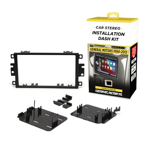 Scosche GM1590DDB Double Din Installation Dash Kit Compatible with Select 1994-2012 Import and Domestic Vehicles - Does Not Fit Single DIN Radios - See Fit Guide in Images for Vehicle Compatibility