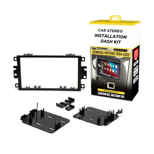 Scosche GM1590DDB Compatible with Select 1992-2012 GM/Import Double DIN Dash Kit Black