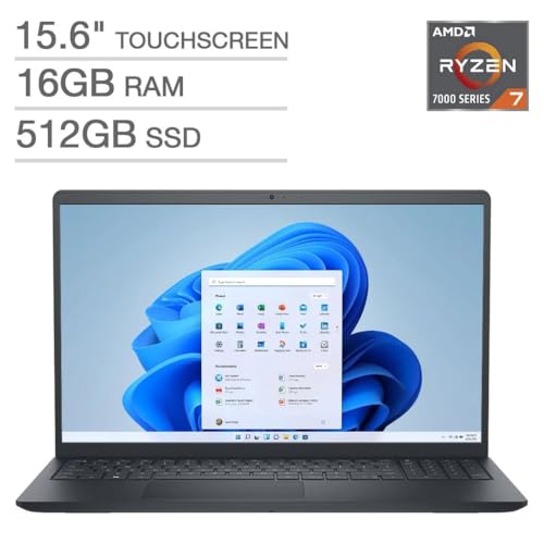 Dell Inspiron 15.6" Touchscreen, AMD Ryzen 7, 16GB RAM, 512GB SSD miniatura 2