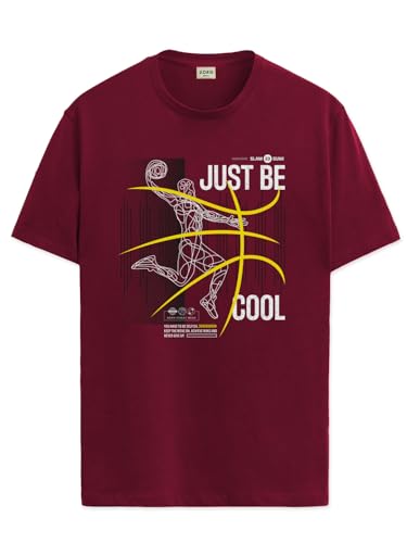 ADRO Men's Graphic Printed 100% Cotton T-Shirt - Regular Fit, Pri...