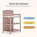 Dream On Me Anna 4 in 1 Full Size Crib and Changing Table Combo in Brown Sugar, Greenguard & JPMA Certified, Converts from Baby Crib to Toddler Bed and Day Bed