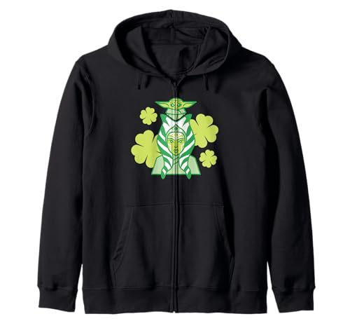 Sweat à capuche Ahsoka Mandalorian vêtement Star Wars vert chance