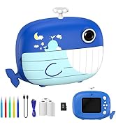 USHINING Kids Camera Instant Print Camera for Boys Girls Selfie Digital Camera for Kids Aged 3-12...