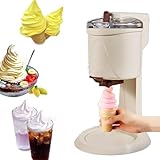 Machine à glace domestique : équipée d'un mécanisme de turbine intégré, elle peut fabriquer de la glace dans un récipient de 1 litre en seulement 10 minutes. Vous pouvez le manger à tout moment. Vous pouvez préparer de délicieux desserts glacés en quelques minutes. Un moyen simple et rapide de se procurer une glace sans faire la queue.