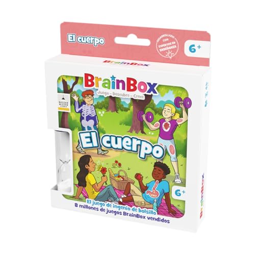 Beezerwizzer Studio | BrainBox Pocket El Cuerpo | Juego de Cartas | A Partir de 6 Años | A Partir de 1 Jugador | 10 Minutos por Partida | Español