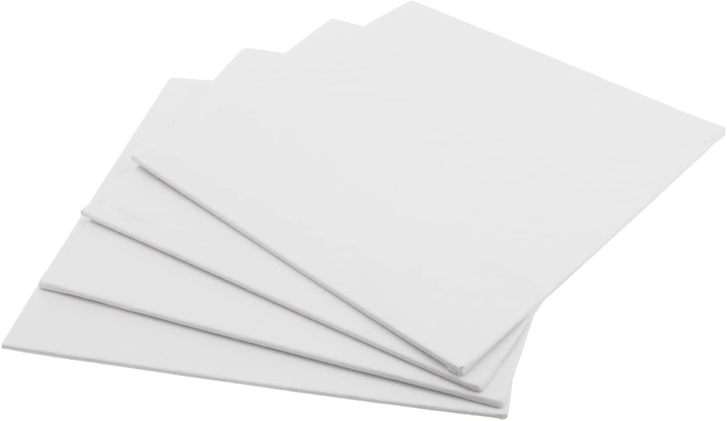 20x20cm Art Canvas Panels 4pcs Set Oil Painting Boards Stable Professional Grade Canvas for Artists