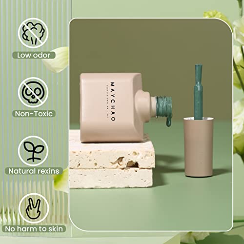 Maychao 15Ml Gel Nail Polish 1Pc Sage Green Nail Polish Soak Off Uv Led Nail Gel Polish Nail Art Starter Manicure Salon Diy At Home, 0.5 Oz #TOP1