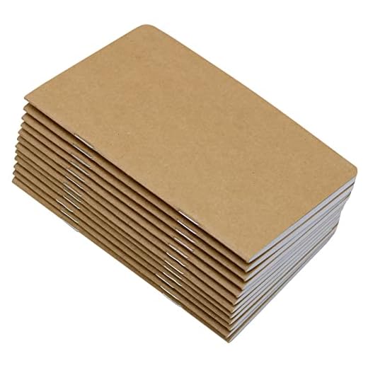 12 Pcs 5.5 Inch x 3.5 Inch Brown Cover Pocket Notebook 32 Sheets (64 Pages) Blank Pages 70 Gsm Paper (Brown, Blank)