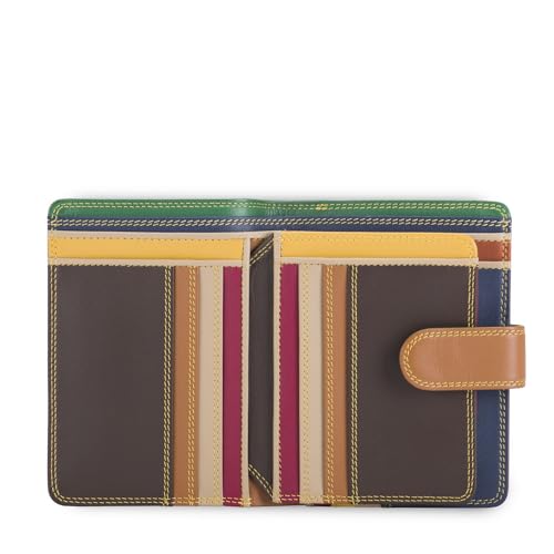 mywalit Medium Snap Leather Wallet | 9 Card Slots | ID Window & Zip Coin Pocket | Bosco | Stylish & Compact Accessory for Men & Women | Perfect for Everyday Use3