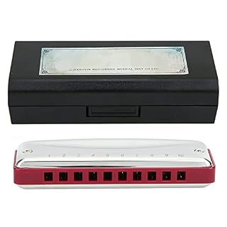 Bb Key Harmonica, Blues Harmonica 10 Trous Bb Key C Harmonica Pratique Instrument à Vent Kits de Modèles ABS Instrument… - Les Beatles, Paul McCartney, John Lennon, RIngo Starr, George Harrison