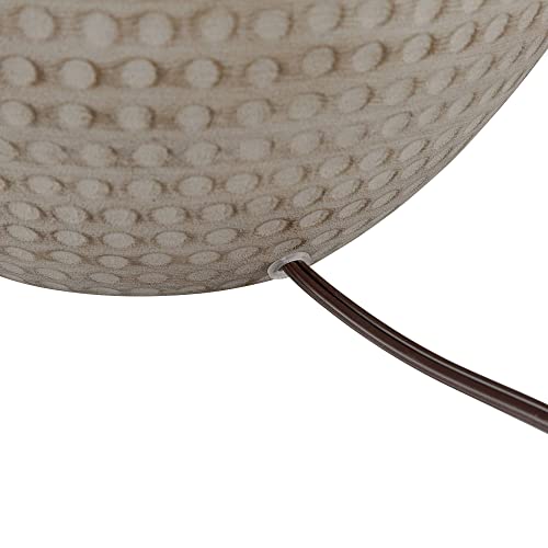 Lámpara de Mesa Brighton 27.25" beige metal y tela miniatura 7