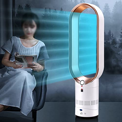 Bladeless Electric Fan, Tower Remote Control Fan, Silent Standing Floor Fans For Indoor, Portable Fans For Bedrooms And Offices, Small Air Circulator (Color : White Pink, Size : 15 * 65Cm) #TOP3