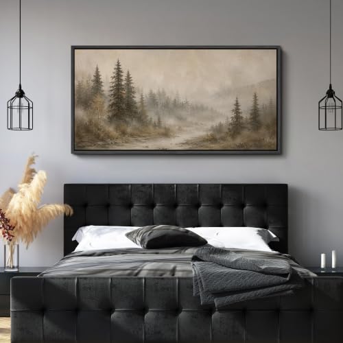 Image of MUDECOR Extra Large Framed Canvas Print Wall Art Pine Art for Living Room